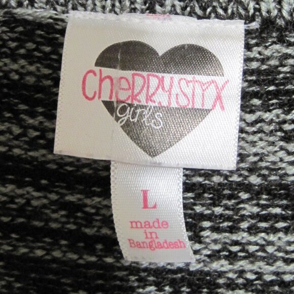 Cherry Stix black long cardigan sz L girls - Picture 4 of 8
